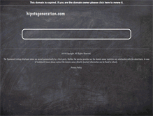 Tablet Screenshot of hipstageneration.com
